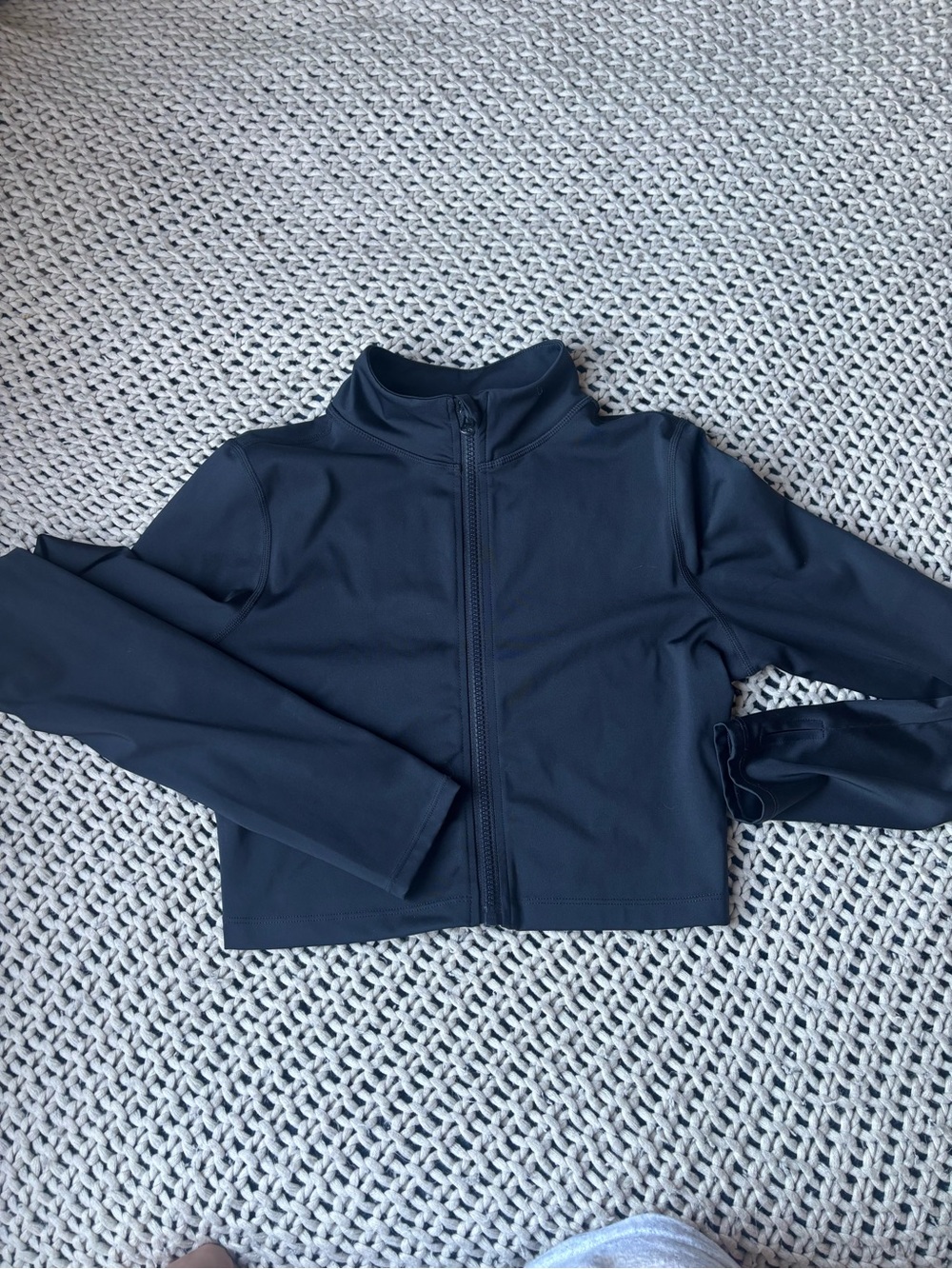 Zip-Up Cropped Jacket - Picture 2 of 4